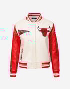 PRO STANDARD Chicago Bulls Retro Classic Rib Wool Varsity Jacket BCBH56213-ERD cream 1