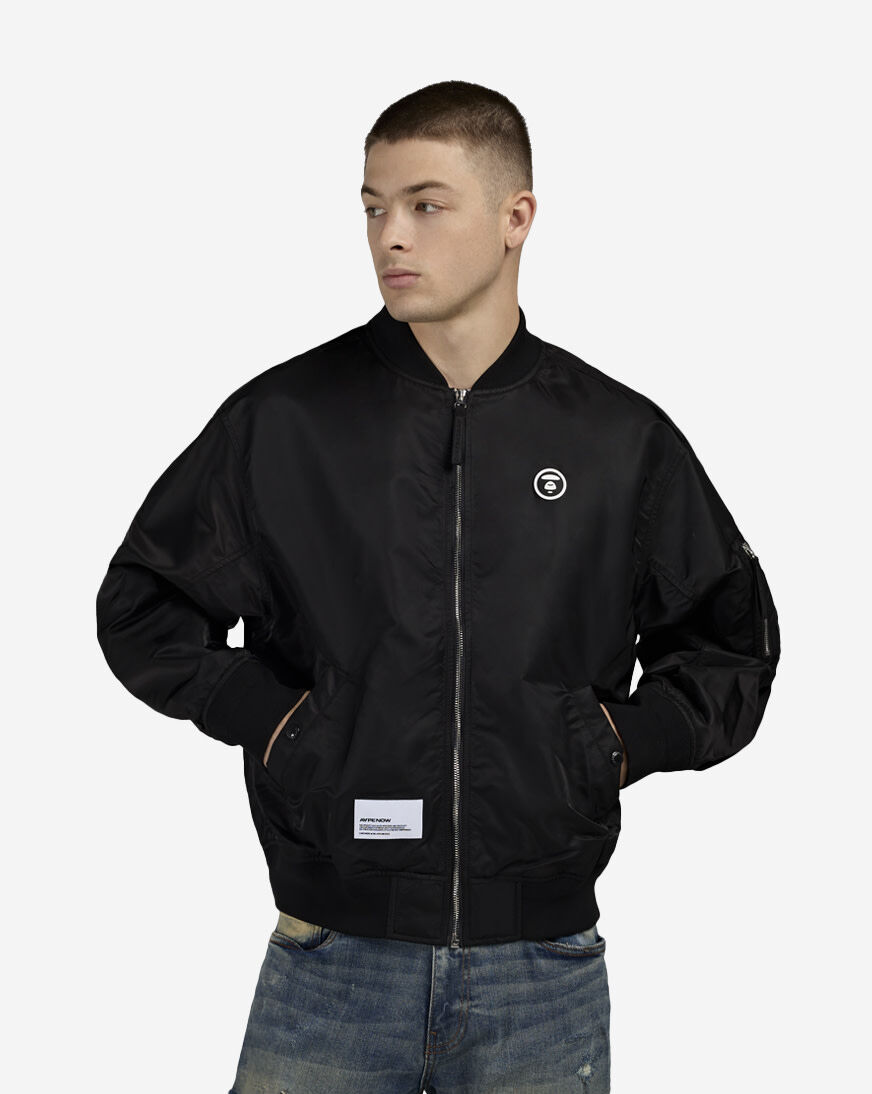 AAPE NOW MA-1 JACKET ブラック　Lサイズ エイプ Shop AAPE MA1 Bomber Jacket AAPLJM7728XXP-BKX black | SNIPES USA