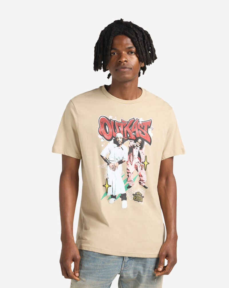 Urban Classics Outkast Graffiti Tee OUTTS0023 Beige 1