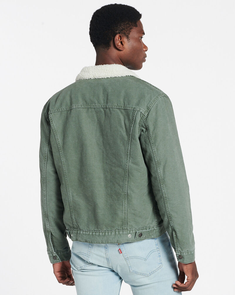Levi Strauss Sherpa Trucker Jacket 16365-0163 Green 2