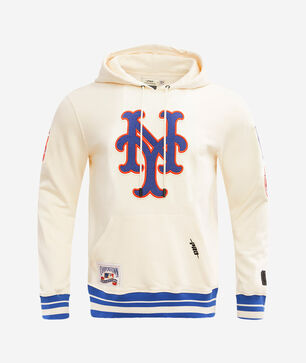 New York Mets Retro Classic Fleece Pull Over Hoodie