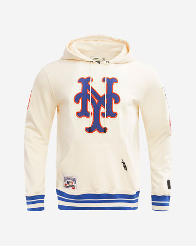 New York Mets Retro Classic Fleece Pull Over Hoodie