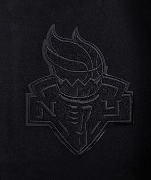 New York Liberty Triple Black Wool Varsity Jacket 