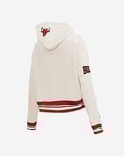 Chicago Bulls Retro Classic Rib Fleece Cropped Pullover Hoodie
