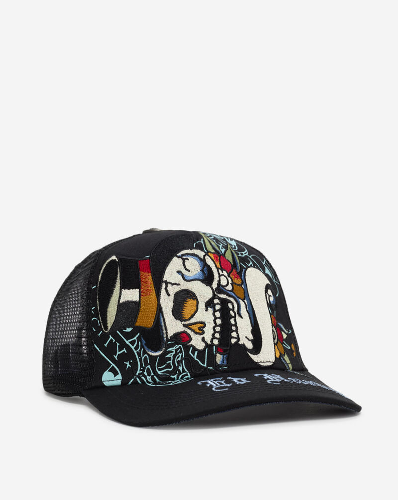 Ed Hardy Tiger Skull Hat EHH0001-54 Black 1