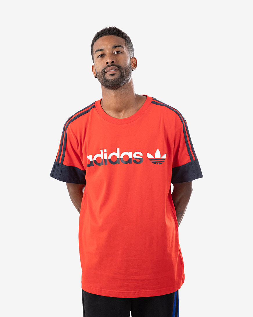 adidas 3-Stripes Split Tee Mens Clothes | Snipes USA