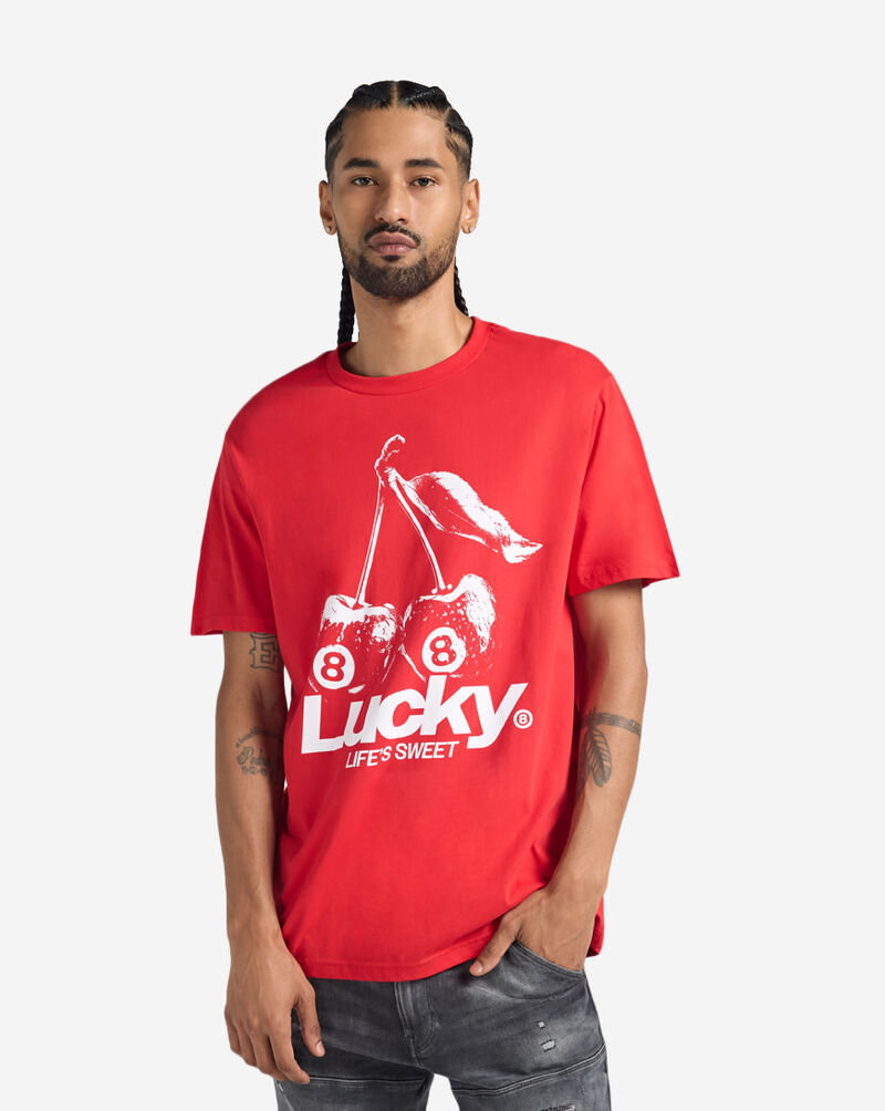 Urban Classics Lucky 8Ball Cherry Tee MTUS758-US-00491 Red 1