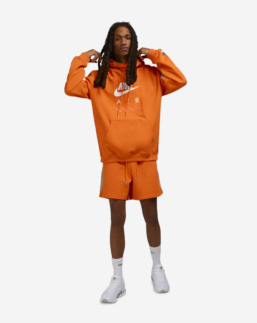 Shop Nike Air Fleece Pullover Hoodie HJ0273-819 orange