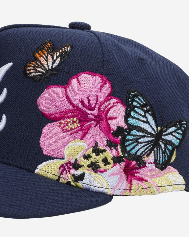 Mitchell  Ness Atlanta Braves Pro Pinch Butterfly Snapback Hat HP20187-ABRNAVY Blue 2