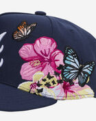 Mitchell  Ness Atlanta Braves Pro Pinch Butterfly Snapback Hat HP20187-ABRNAVY Blue 2