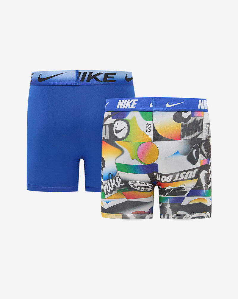 Nike Big Kids' 2PK Printed Boxer Briefs 9N1334-BM7 Multi 3