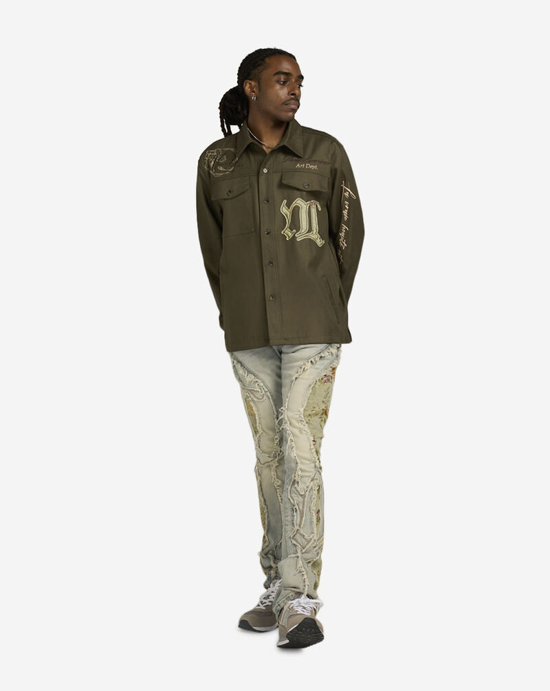 Smoke Rise Tapestry Overshirt WH24595SN-THY Green 4