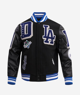 Los Angeles Dodgers Mashup Rib Wool Varsity Jacket 