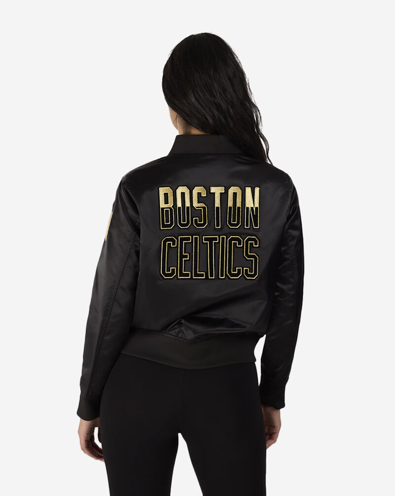 PRO STANDARD Boston Celtics Holiday Glam Satin Jacket BBCU512194-BLK Black 2