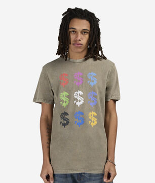 Multicolor Dollar Sign Tee