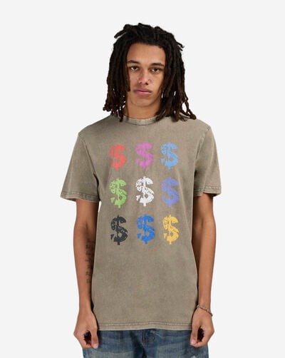 Multicolor Dollar Sign Tee