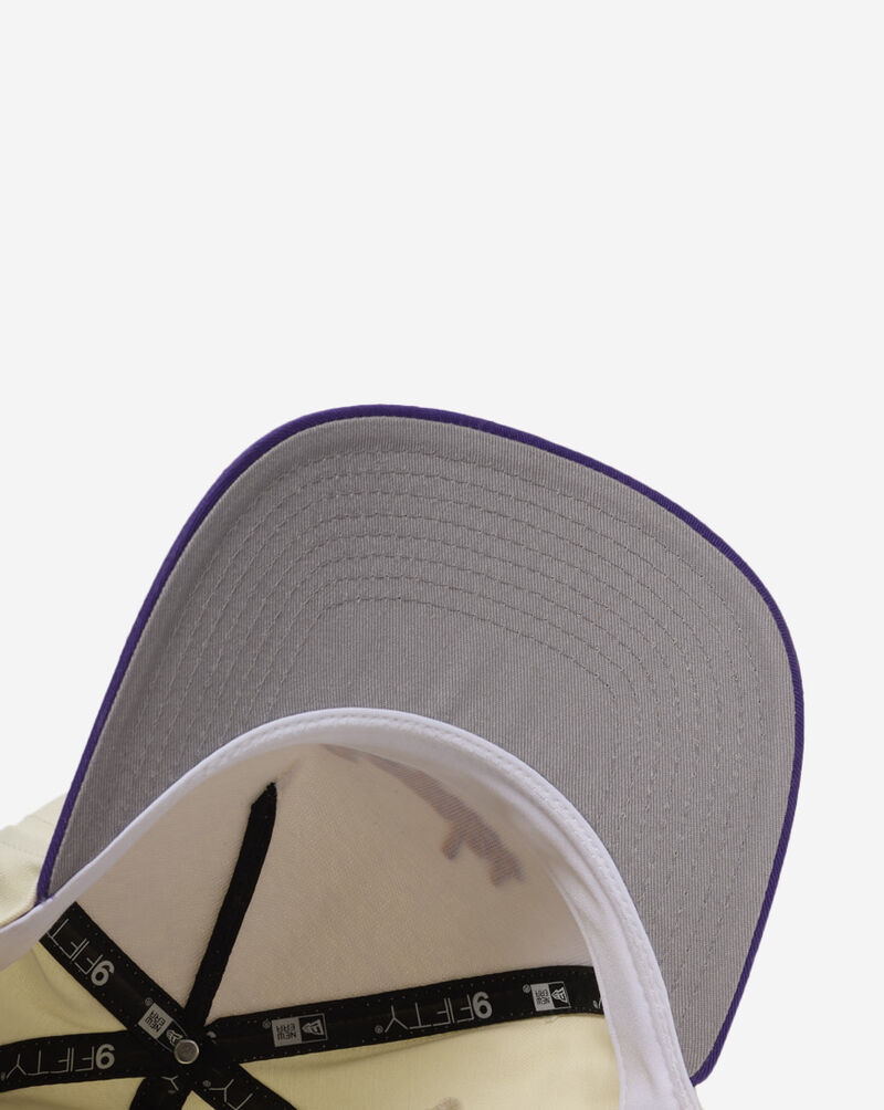 New Era 9Fifty Los Angeles Lakers Chainstitch Snapback Hat 60727202 cream 4