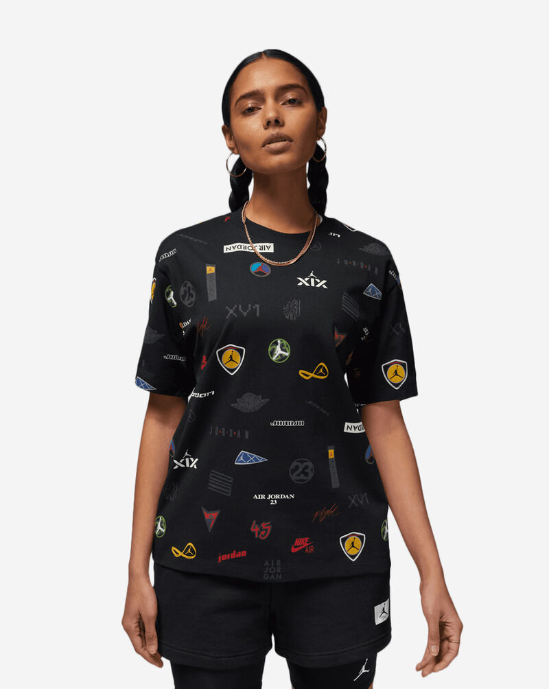Shop Jordan All Over Print Graphics Tee DX0432-010 black | SNIPES USA