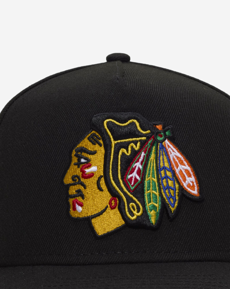 New Era 9Ffity Chicago Blackhawks A-Frame Basic Snapback Hat  70903619 Black 2