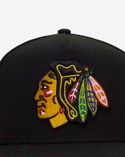 9Ffity Chicago Blackhawks A-Frame Basic Snapback Hat  9Ffity Chicago Blackhawks A-Frame Basic Snapback Hat