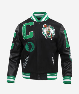 Boston Celtics Mash Up Rib Wool Varsity Jacket