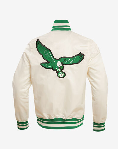 Philadelphia Eagles Retro Classic Rib Satin Jacket