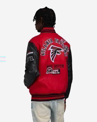 Atlanta Falcons Pro Area Code Varsity Jacket Atlanta Falcons Pro Area Code Varsity Jacket