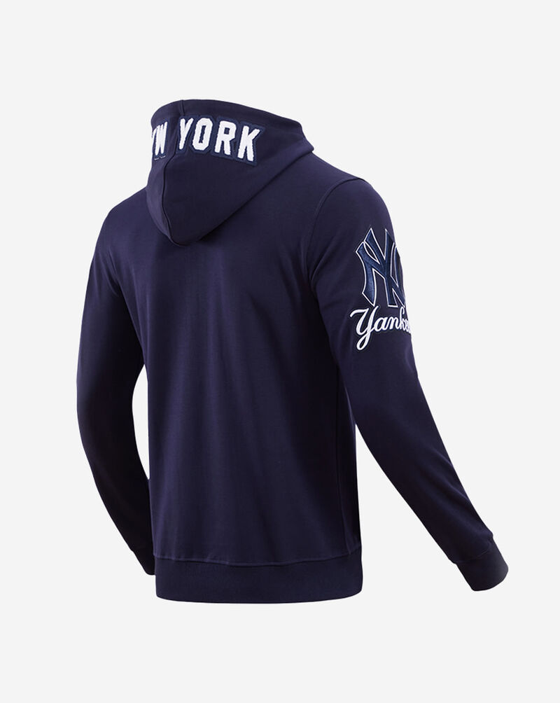 PRO STANDARD New York Yankees Classic Chenille Double Knit Full-Zip Pull Over Hoodie  LNY531890-MDN Blue 3