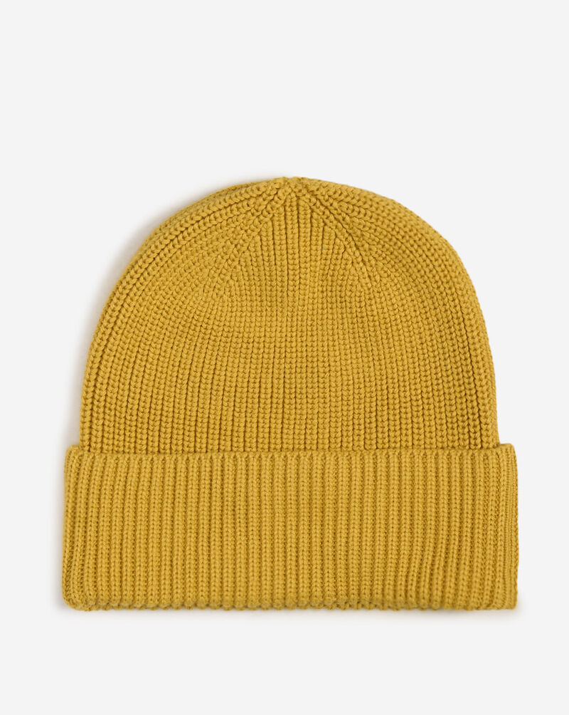 SNIPES Solid Knit Beanie FW25-MY027-SOLID-MUSTARD Yellow 3
