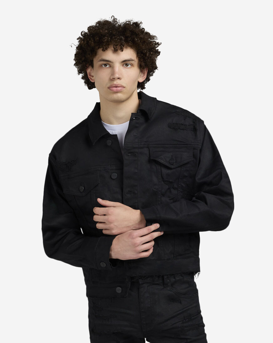 y*u様 S GOD ONLY KNOWS Denim Jacket BLACK y*u様 S GOD ONLY KNOWS Denim Jacket BLACK INDIGO DENIM JACKET