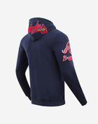 Atlanta Braves Classic Chenille Double Knit Pull Over Hoodie