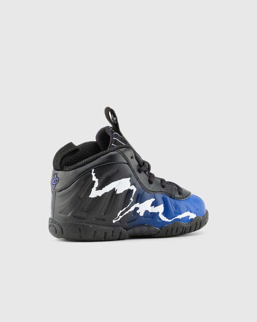 nike little posite one black game royal white