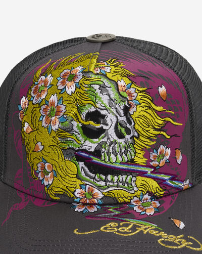 Crazy Skull Trucker Hat