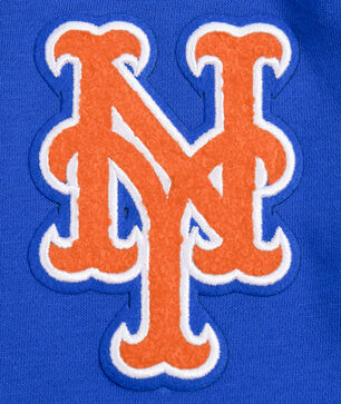 Big Boys' New York Mets Classic Fleece Full-Zip Hoodie