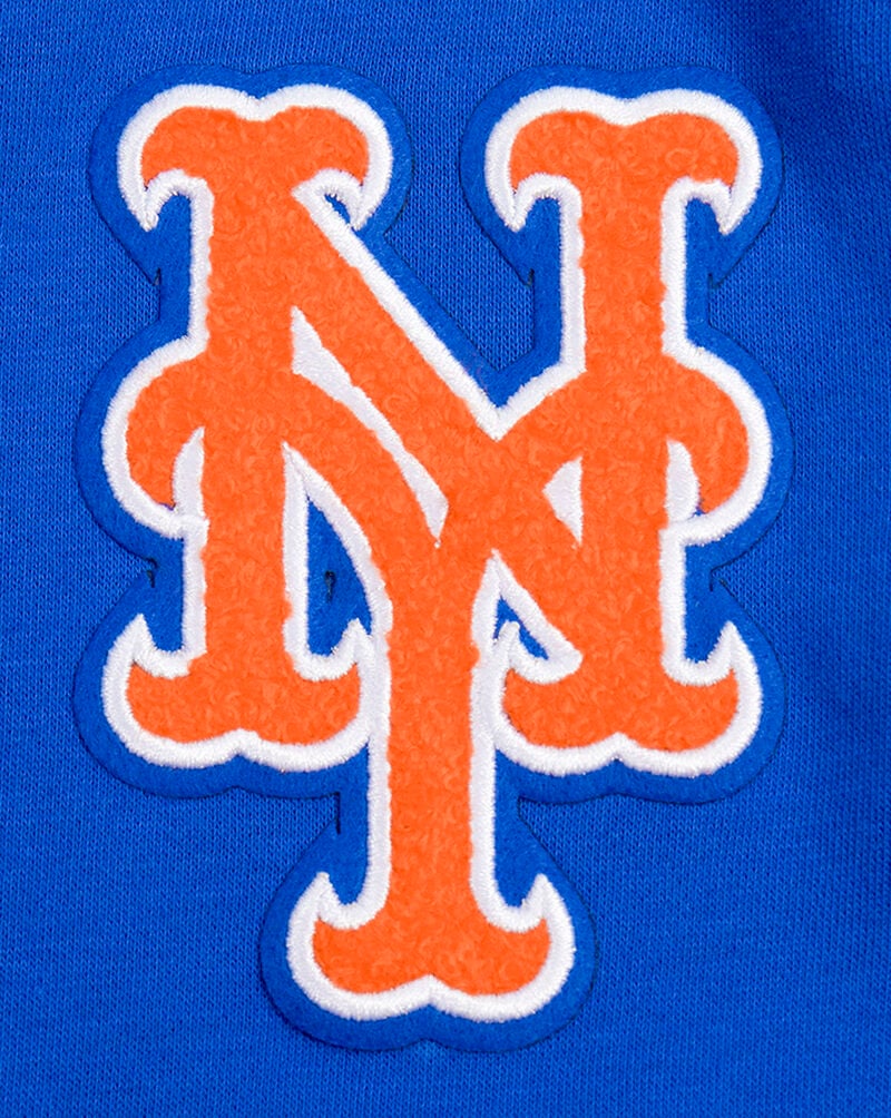 PRO STANDARD Big Boys' New York Mets Classic Fleece Full-Zip Hoodie LNMB5315045-RYB Blue 2