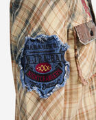 Decibel Distressed Plaid Woven Shirt DECWT071-BLU Blue 3