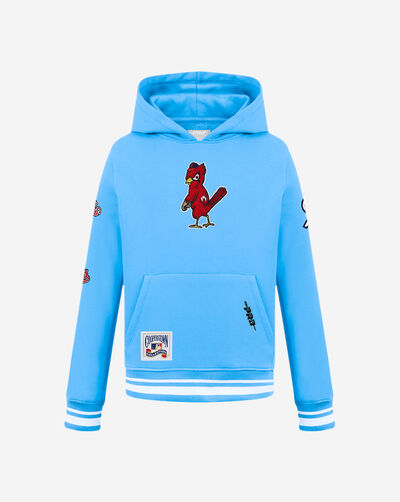 Big Boys' St. Louis Cardinals Retro Classic Rib Fleece Pullover Hoodie