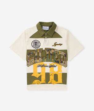 Kids' Striped Rugby Polo Tee