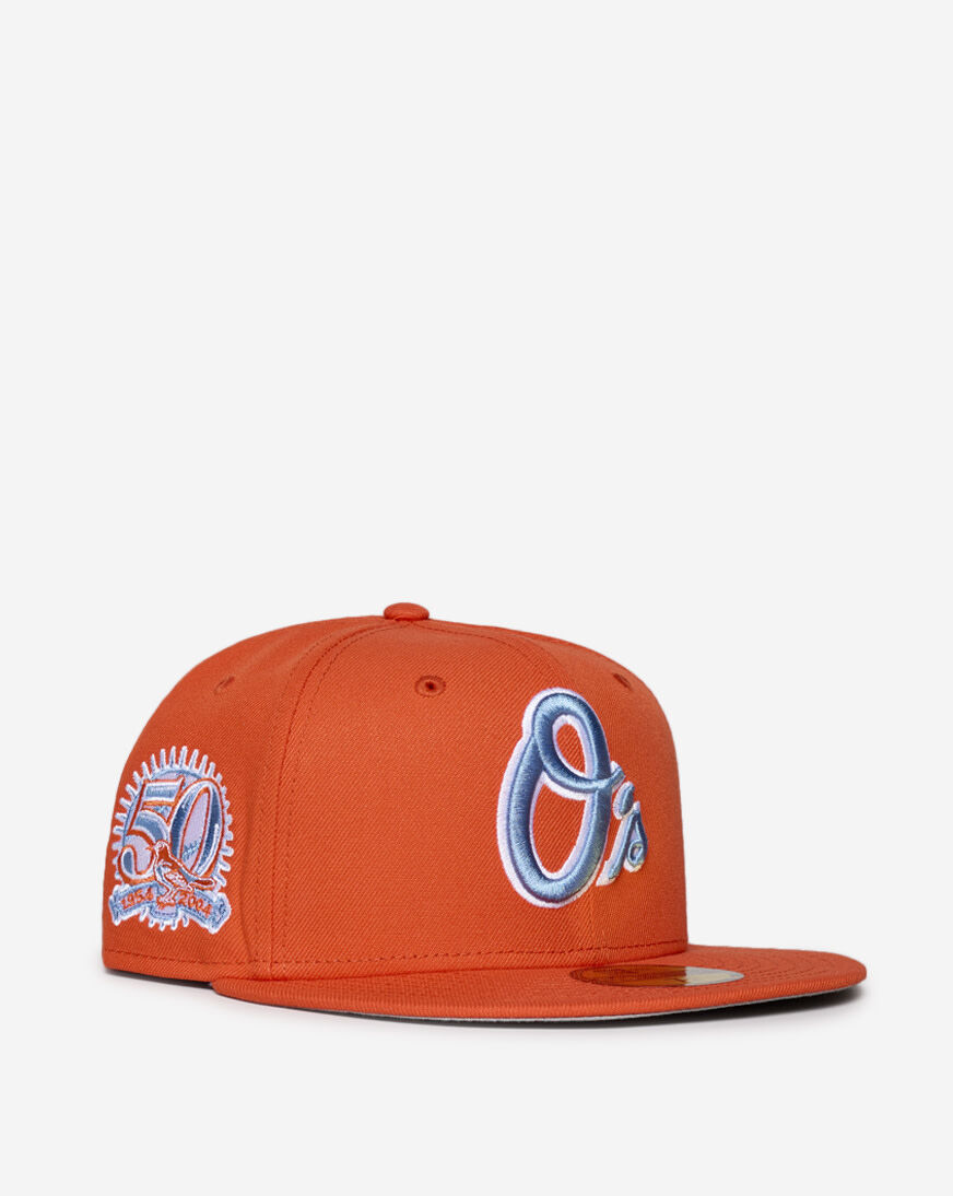 Shop New Era 59Fifty Baltimore Orioles Fitted Hat 71011925 orange
