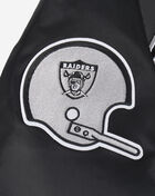 PRO STANDARD Oakland Raiders Retro Classic Rib Satin Jacket FORU43612-BGY Black 4