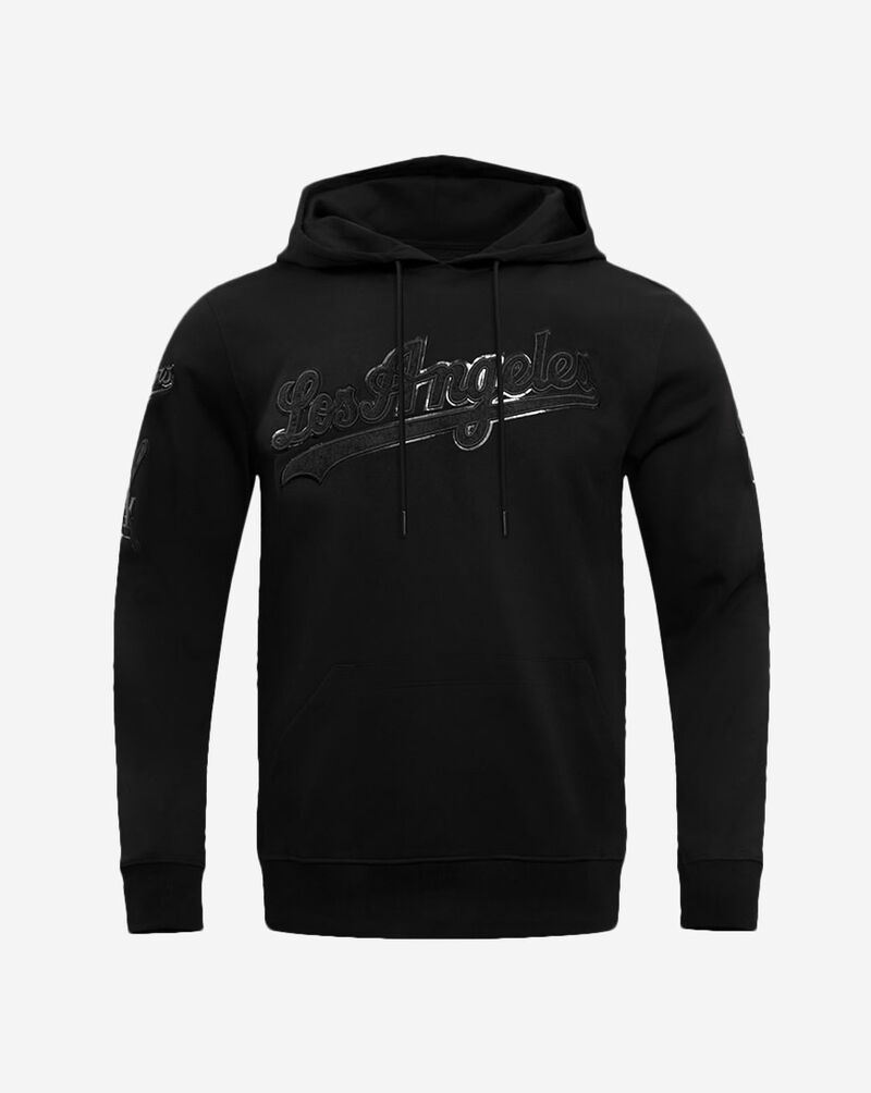 PRO STANDARD Los Angeles Dodgers Triple Black Double Knit Pull Over Hoodie LLD532564-BLK Black 1
