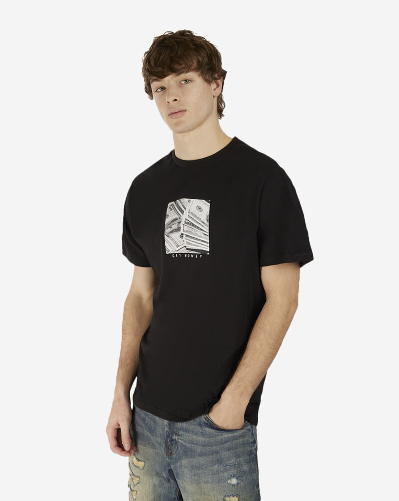 Graphic Tees Get Money Photoreel Tee MT973 Black 1
