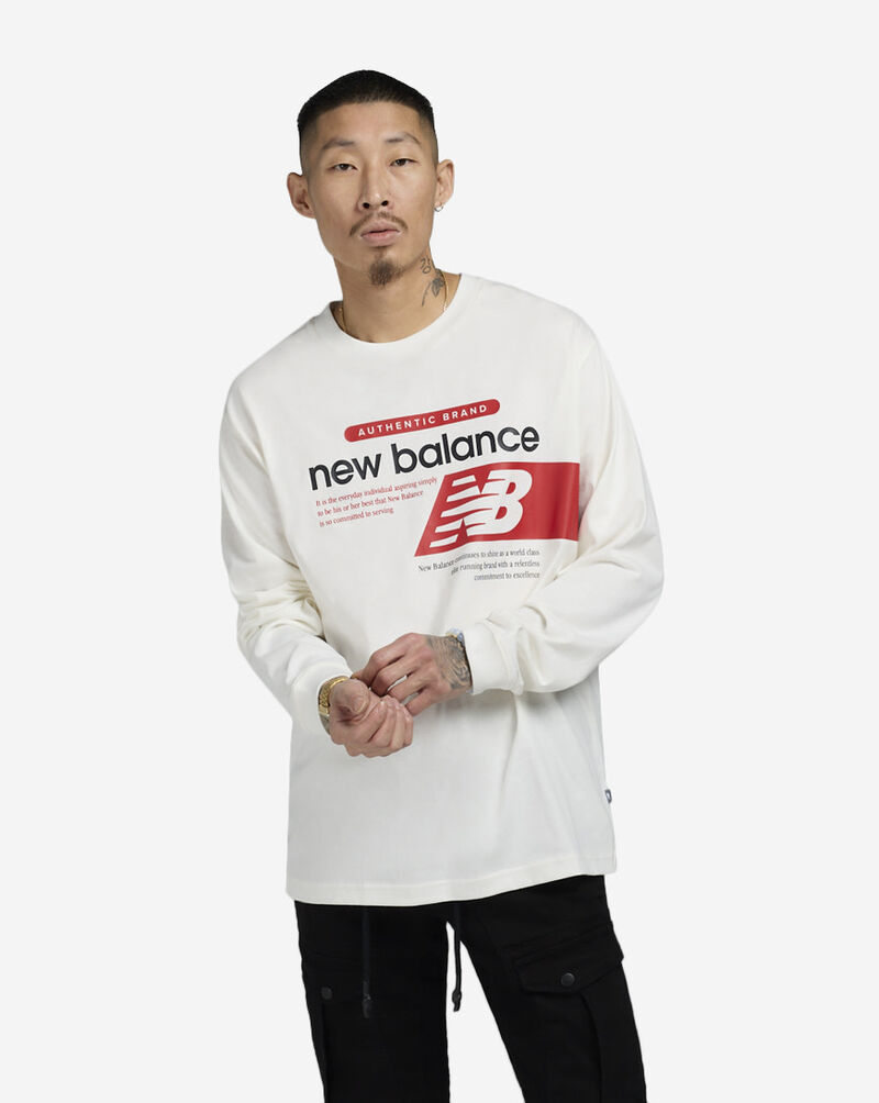 New Balance Athletics Relaxed Player Tee MT43560-SST White 1