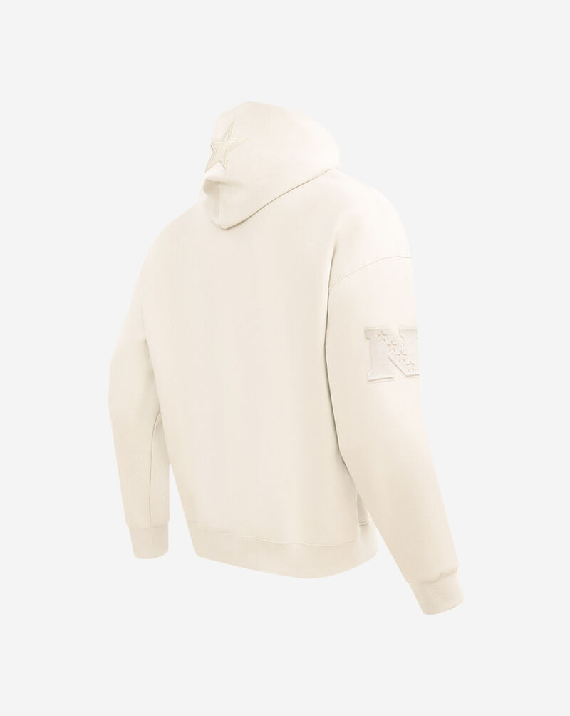 PRO STANDARD Dallas Cowboys Neutral Drop Shoulder Fleece Pullover Hoodie FDC544497-EGG cream 3