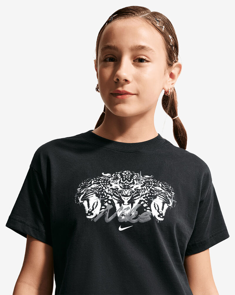 Nike Girls' Leopard Head Graphic Tee IO2006-010 Black 3