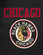 PRO STANDARD Chicago Blackhawks Retro Classic Rib Wool Varsity Jacket HCB667542-BRK Black 2