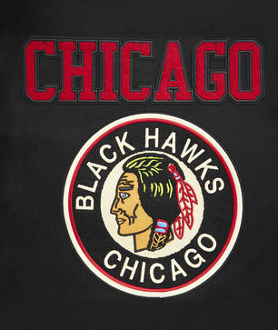 Chicago Blackhawks Retro Classic Rib Wool Varsity Jacket