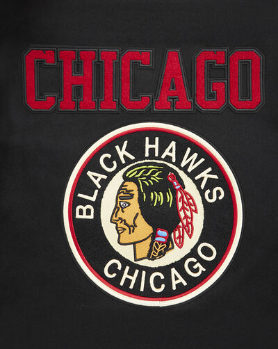 Chicago Blackhawks Retro Classic Rib Wool Varsity Jacket