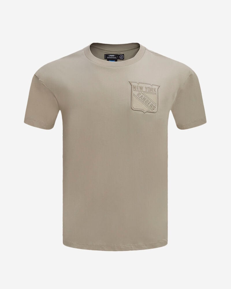 PRO STANDARD New York Rangers Neutral Drop Shoulder Tee HNR164365-TAU Beige 1