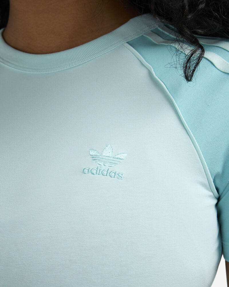 adidas Adicolor 3-Stripes Raglan Slim T-Shirt JD0833 Blue 3